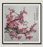 人品如梅香在骨当代100强书画书画名家胡源智作品