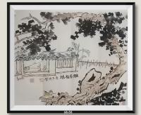 雅居福地v大树卧龙造型树冠龙头家宅宝屋在龙怀包中吉祥如意日进斗金当代100强书画名家胡源智作品