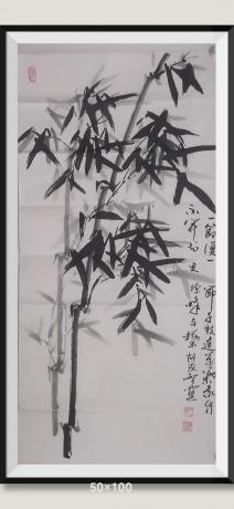 一节连一节千技连万叶我自不开花更撩蜂与蝶当代100强书画名家胡源智作品