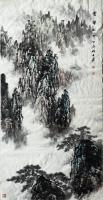 放漏山水画一幅