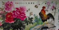 菏泽市牡丹美术研究院画家 宋秀灵其他作品《金鸡报晓》