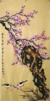 河北省美术家协会会员 谢长虹山水画作品《为君先报一枝春》